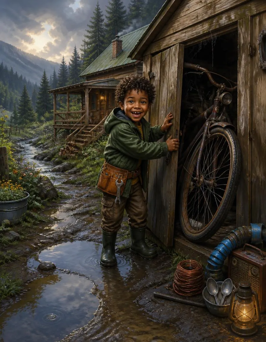 Page 2 of "Theo and the Mountain Cabin's Second Wind"