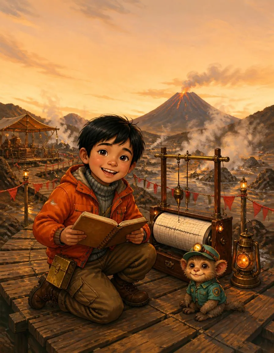 Das Cover von „Finn und der Vulkan-Lauscher“
