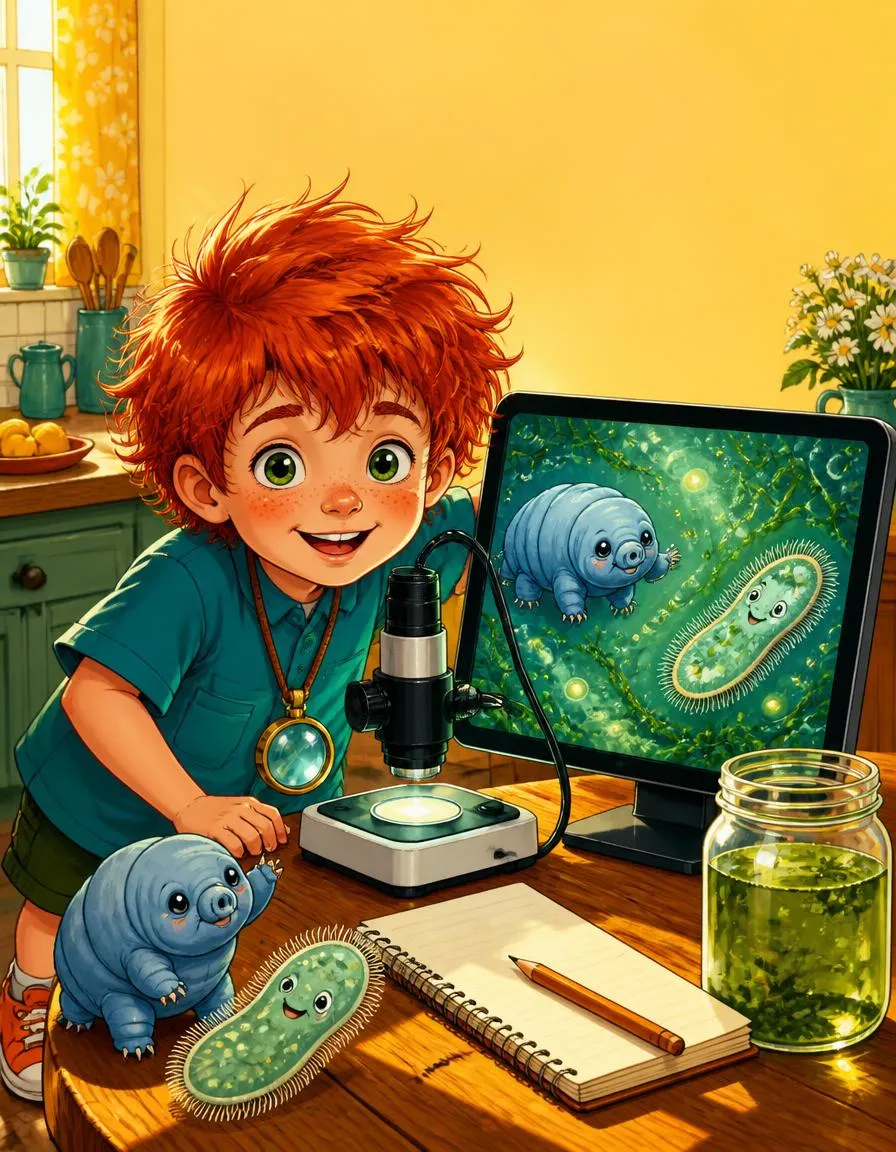 La copertina di «Riccardo e il mondo minuscolo nella goccia di stagno»