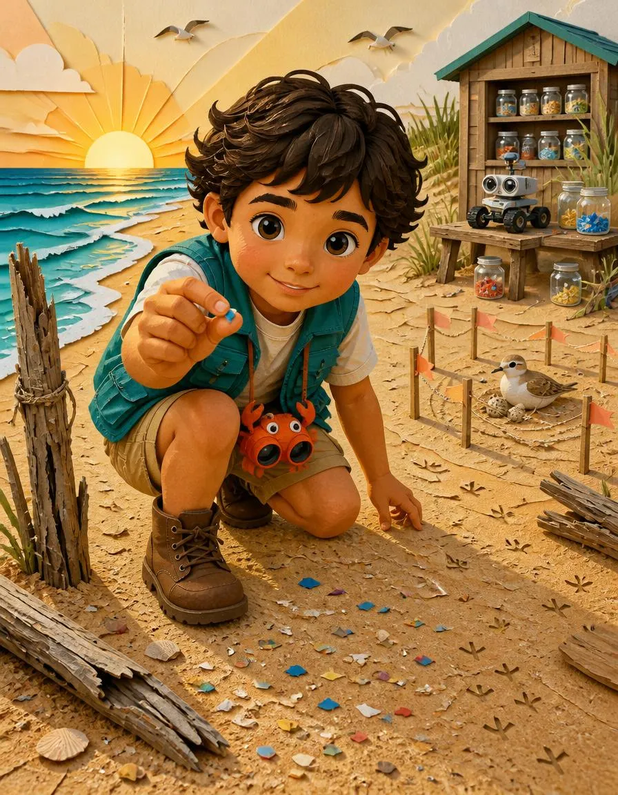 Pagina 1 di "Matteo e Chip, il robottino che ripulisce la spiaggia"