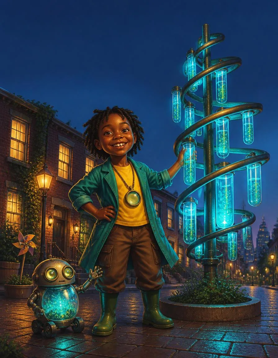 Das Cover von „Emilia und die leuchtende Laternen-Spirale“