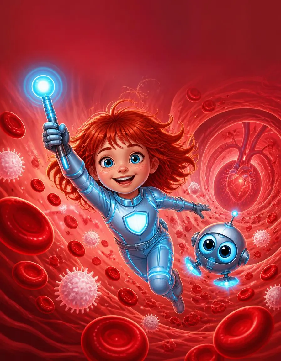 The cover of "Amara and the Nanobot Journey"