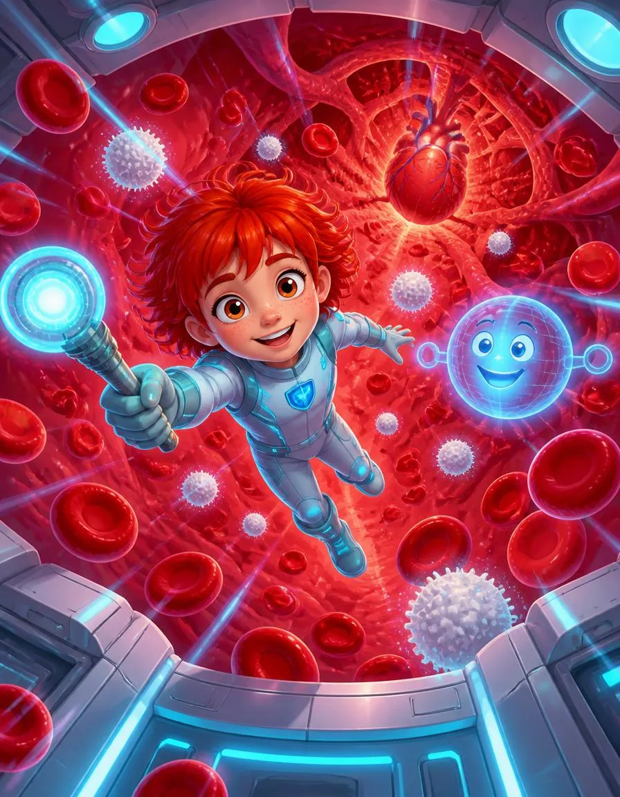 Page 1 of "Amara and the Nanobot Journey"