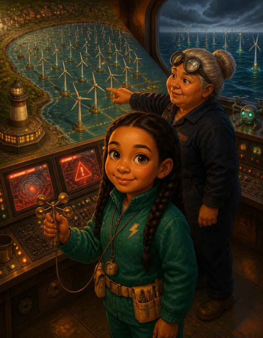 Page 3 of "Amara's Wind Farm Control Room"