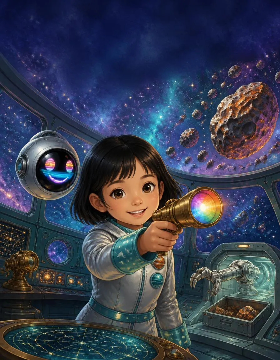 The cover of "Sofia and the Asteroid's Hidden Light"