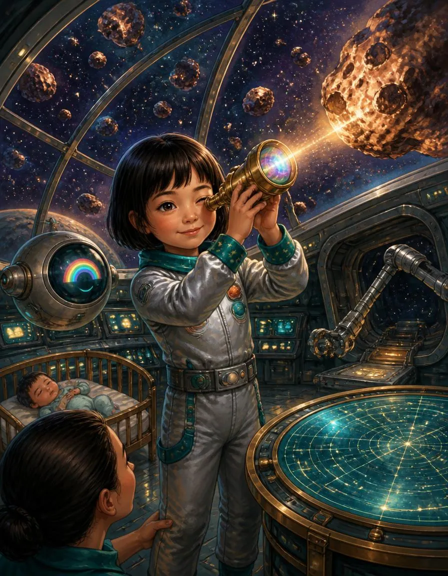 Page 2 of "Sofia and the Asteroid's Hidden Light"