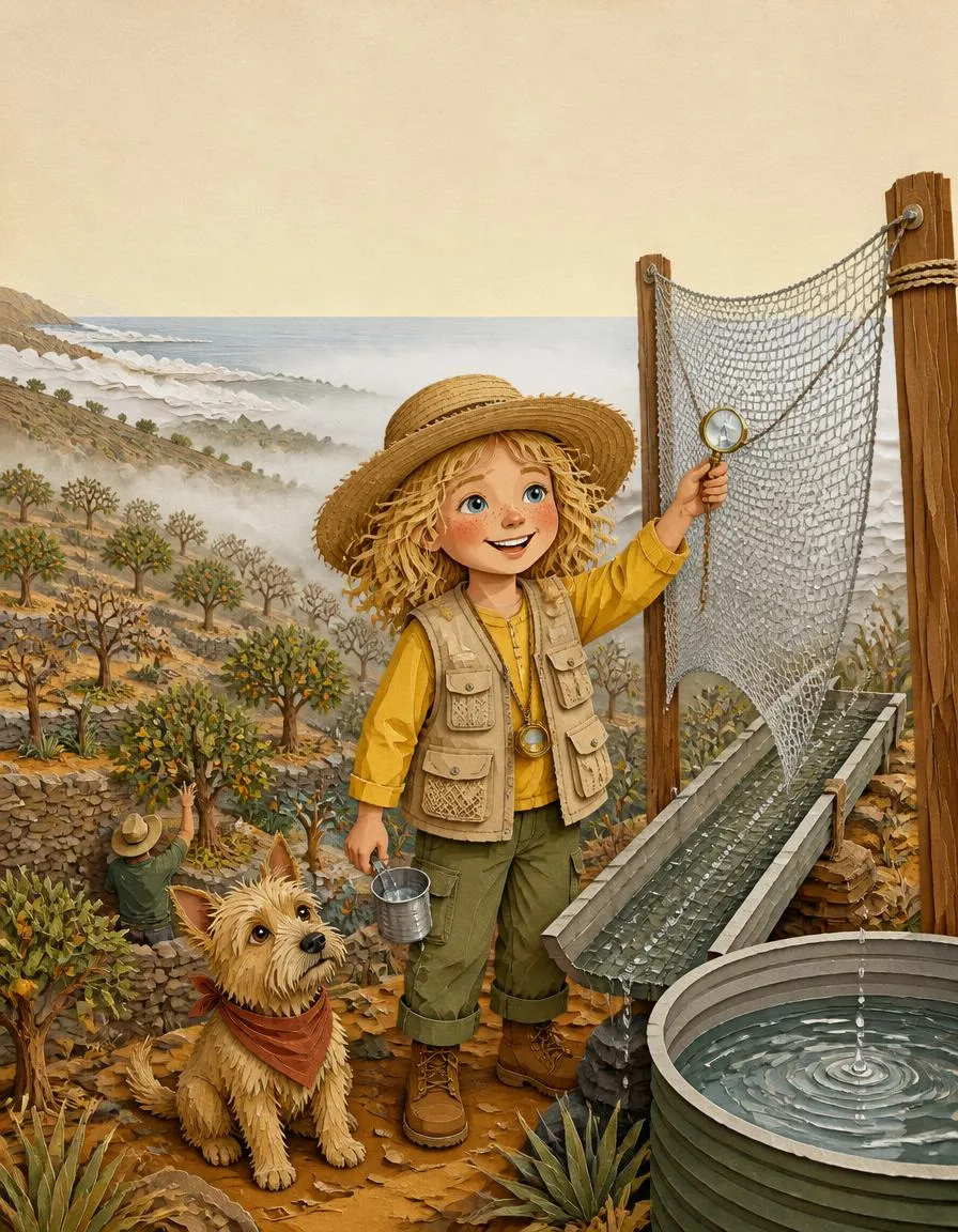 The cover of "Emma's Fog Nets and the Thirsty Trees"