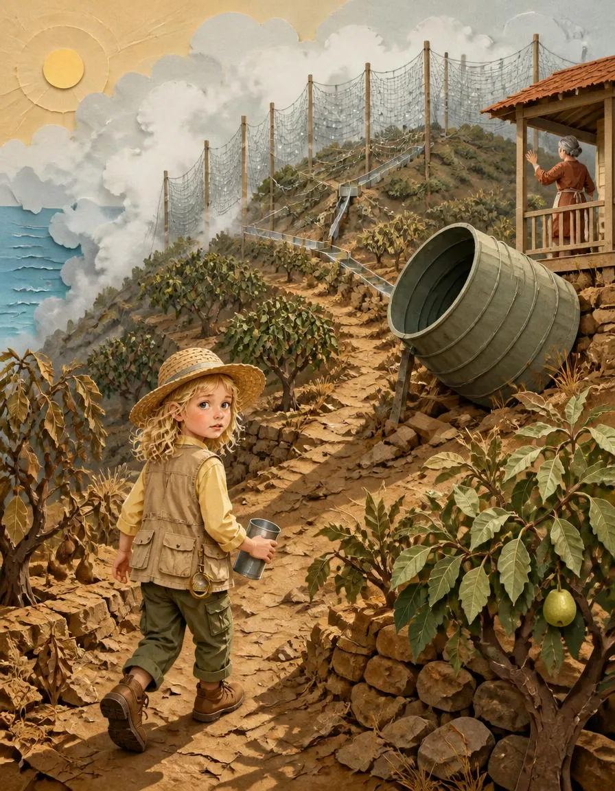 Page 1 of "Emma's Fog Nets and the Thirsty Trees"
