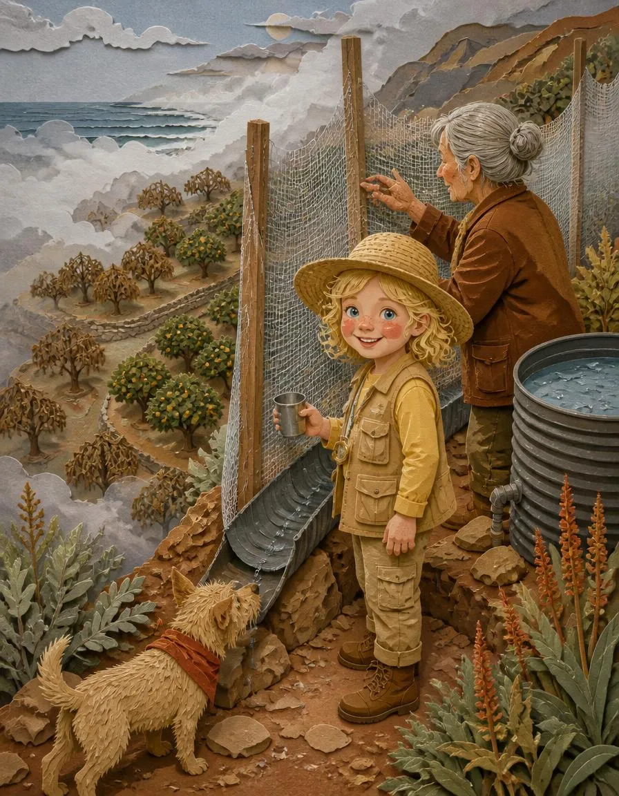 Page 2 of "Emma's Fog Nets and the Thirsty Trees"