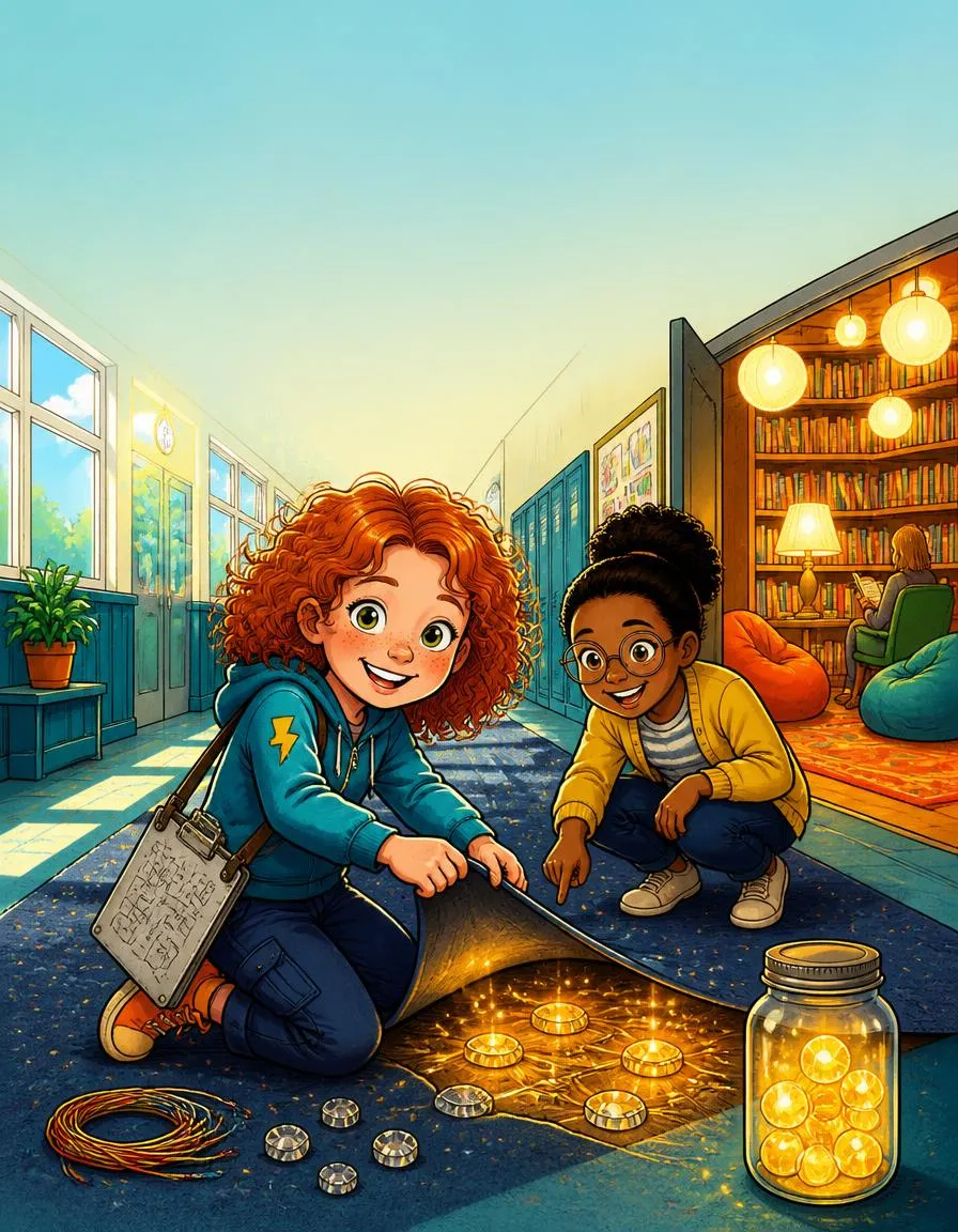 The cover of "Ruby and the Footstep Power Floor"
