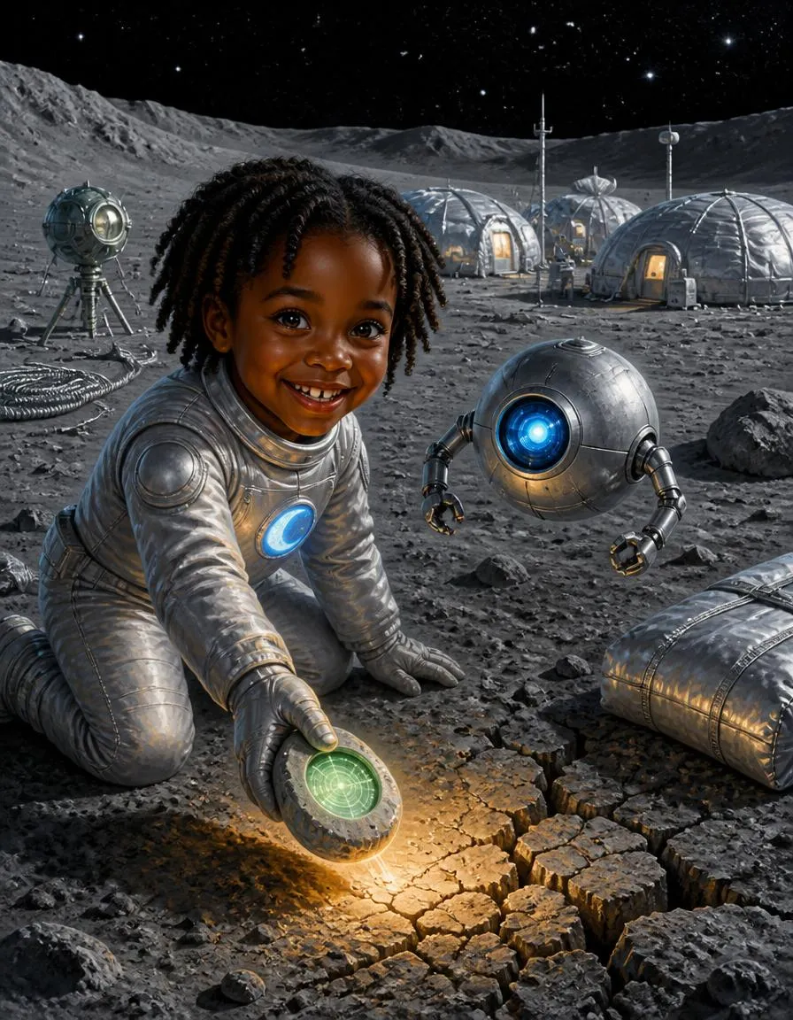 Page 1 of "Ruby and the Lunar Lava Tube"