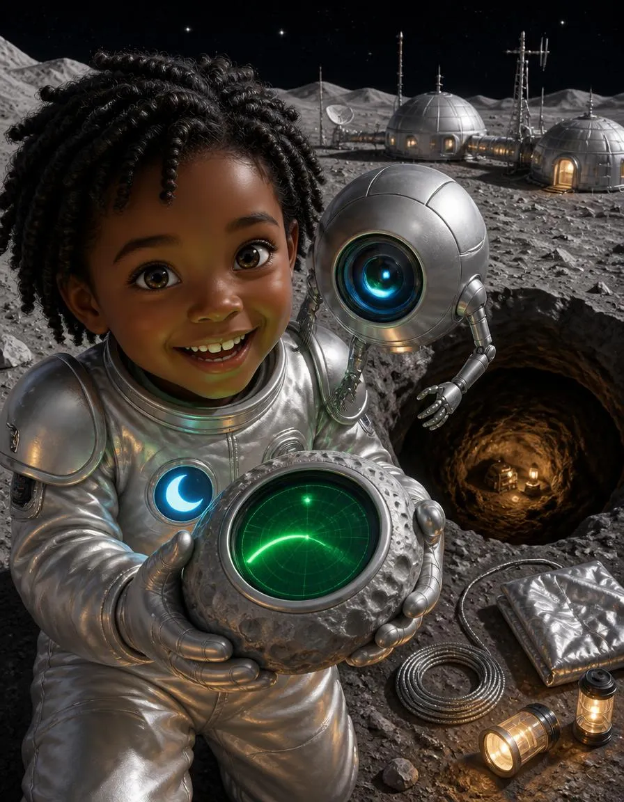 Page 2 of "Ruby and the Lunar Lava Tube"