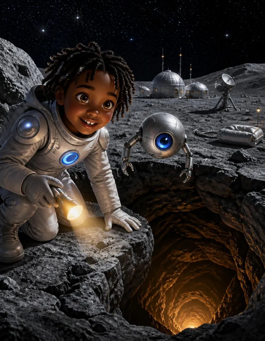 Page 3 of "Ruby and the Lunar Lava Tube"