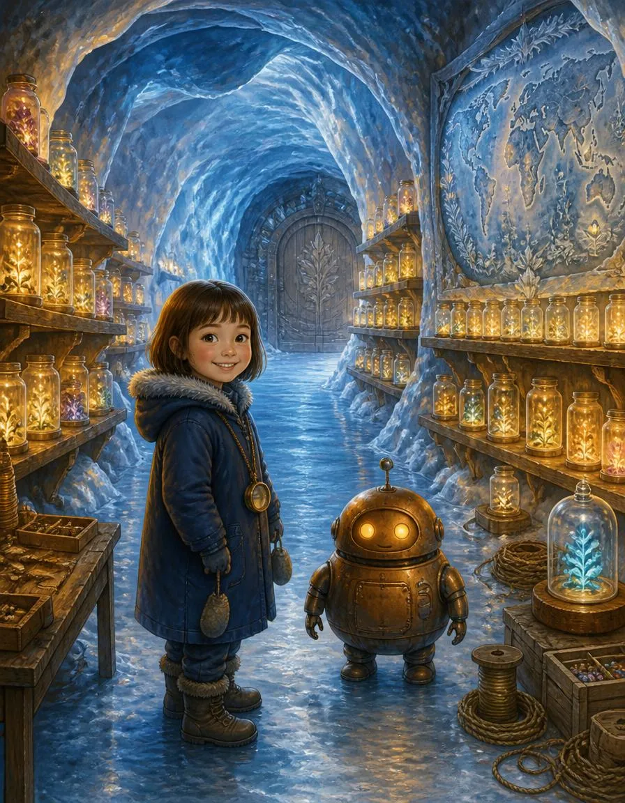 Page 1 of "Nora and the Frostvale Seed Library"