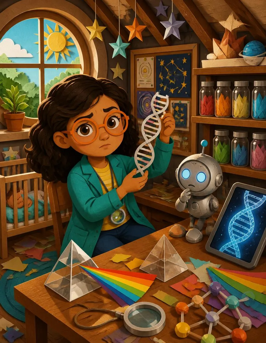 Page 1 of "Nora and the Floating Light Ribbon"