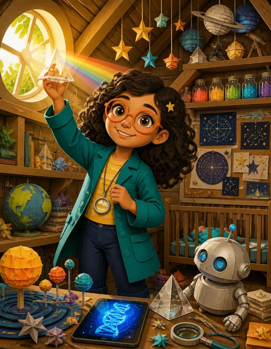 Page 2 of "Nora and the Floating Light Ribbon"