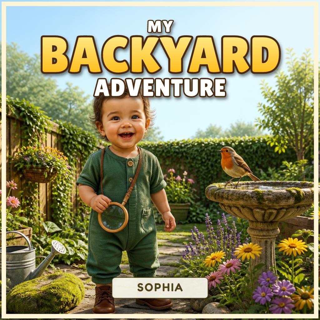 The cover of "Sophia and the Backyard Safari Symphony"