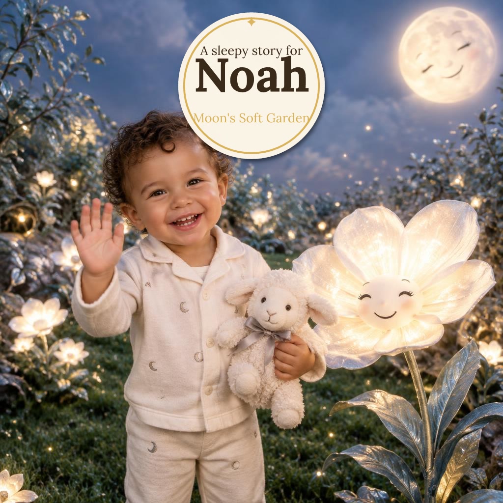 The cover of "Noah and the Moon's Soft Garden"
