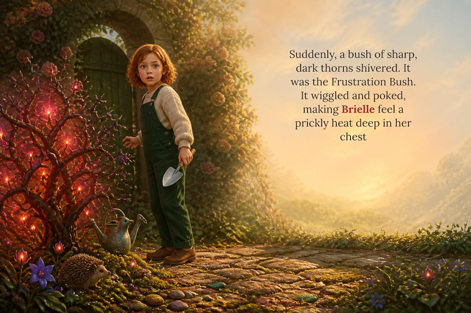 Page 2 of "Brielle and the Garden of Hidden Hearts"