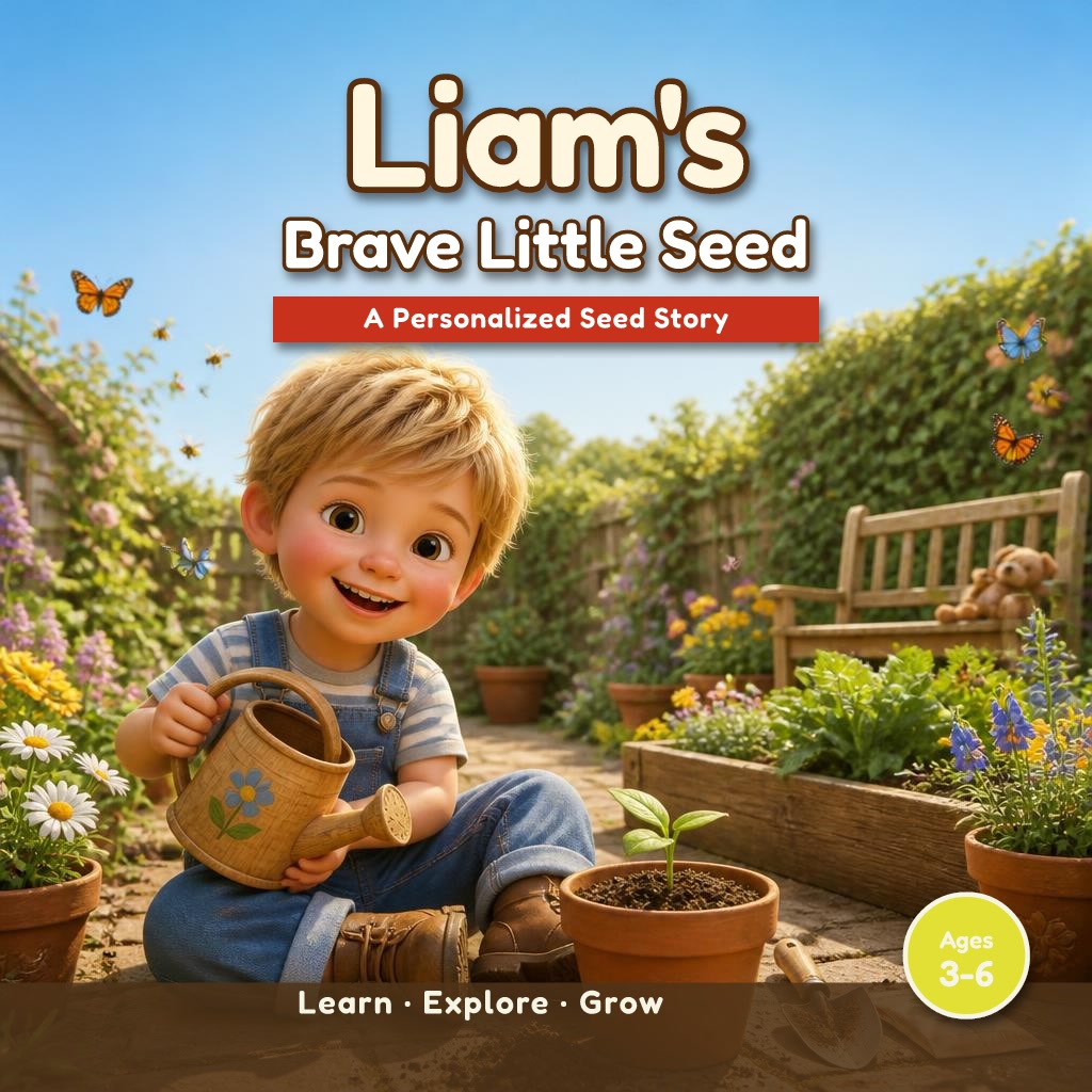The cover of "Liam and the Brave Little Seed"