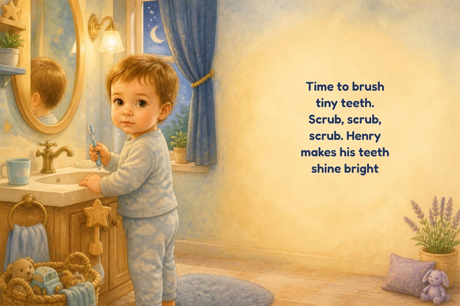 Page 3 of "Henry's Little Routine Night-Light"