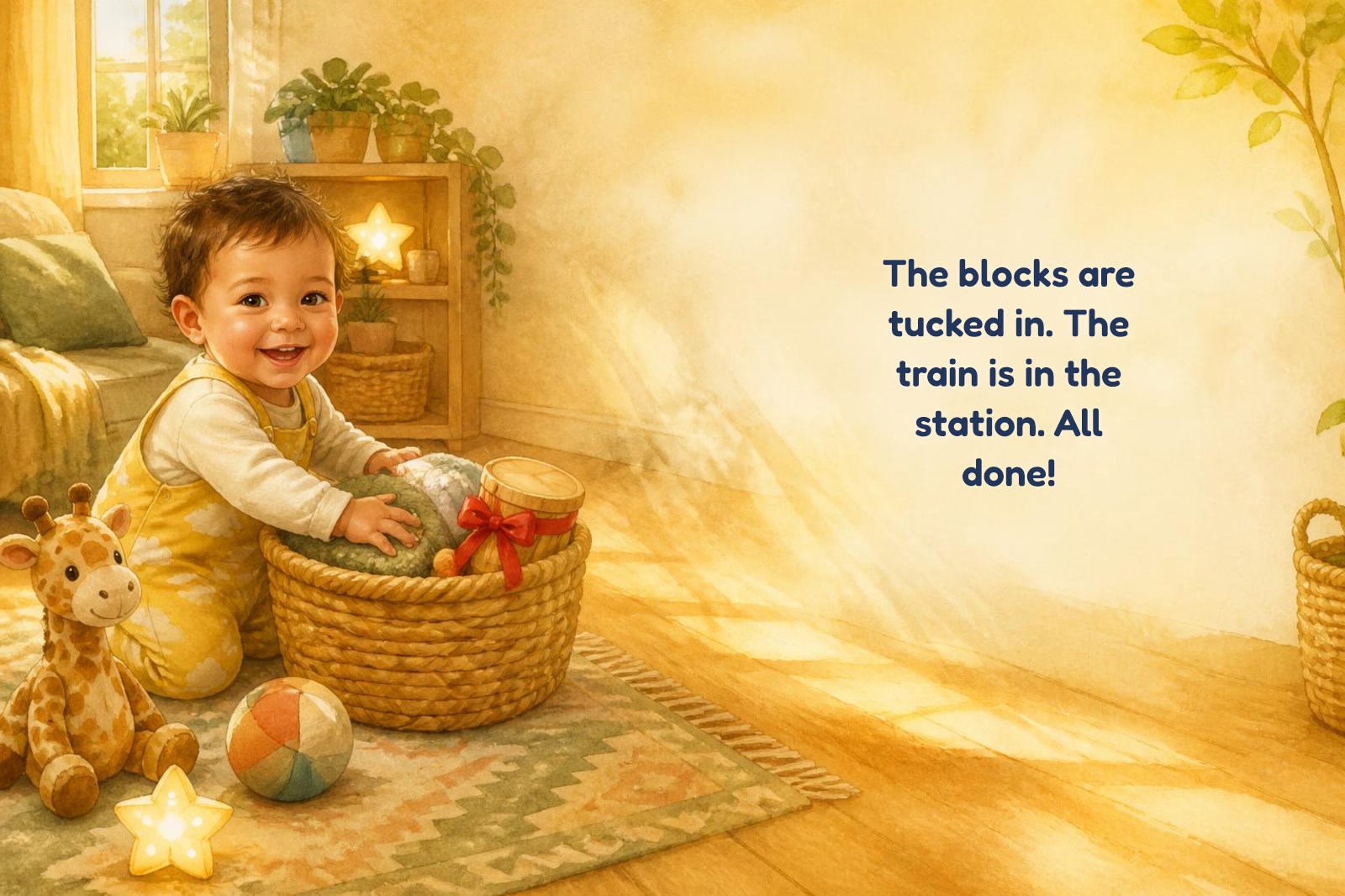 Page 3 of "Lucas's Little Nighttime Parade"
