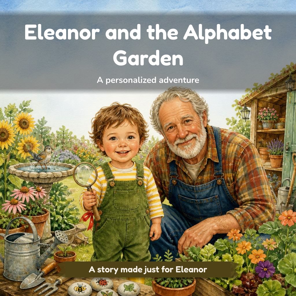 The cover of "Eleanor and the Alphabet Garden"