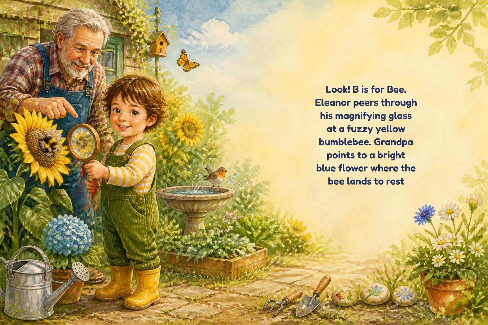 Page 2 of "Eleanor and the Alphabet Garden"