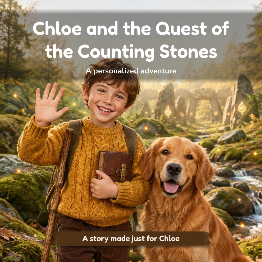 The cover of "Chloe and the Quest of the Counting Stones"