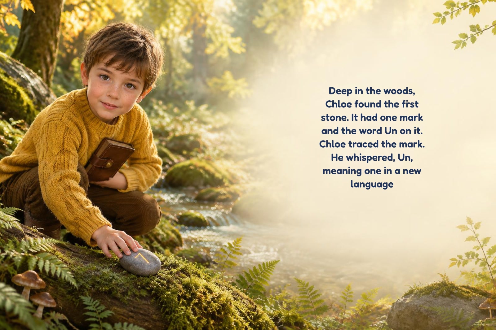 Page 2 of "Chloe and the Quest of the Counting Stones"