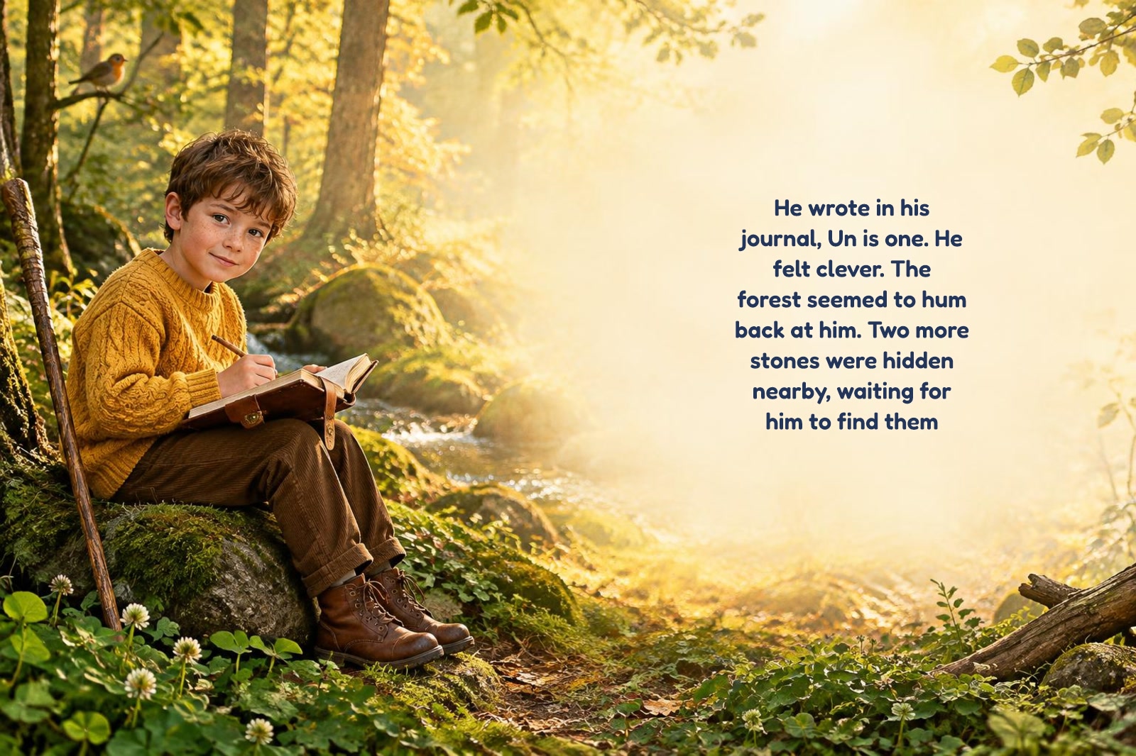 Page 3 of "Chloe and the Quest of the Counting Stones"