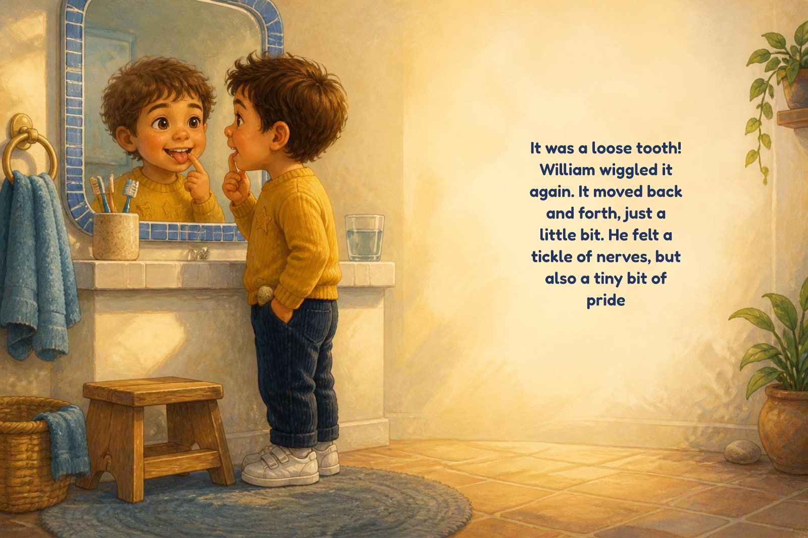 Page 2 of "William and the Very First Tooth"