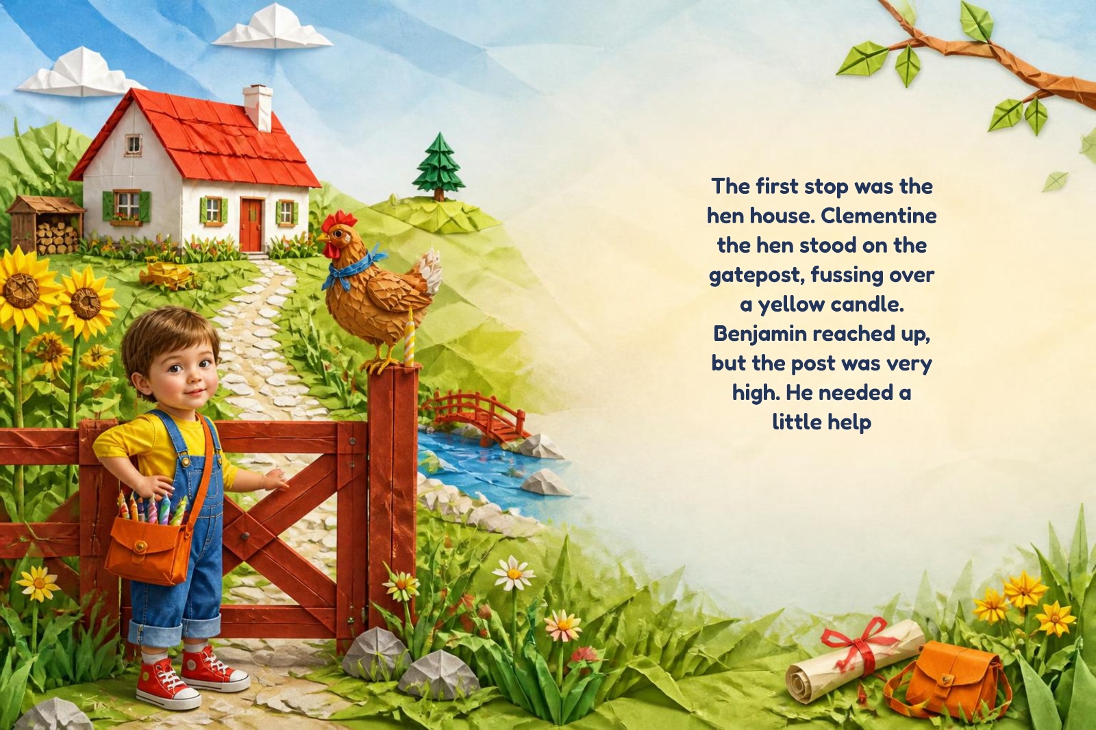 Page 2 of "Benjamin and the Birthday Map of Hearts"