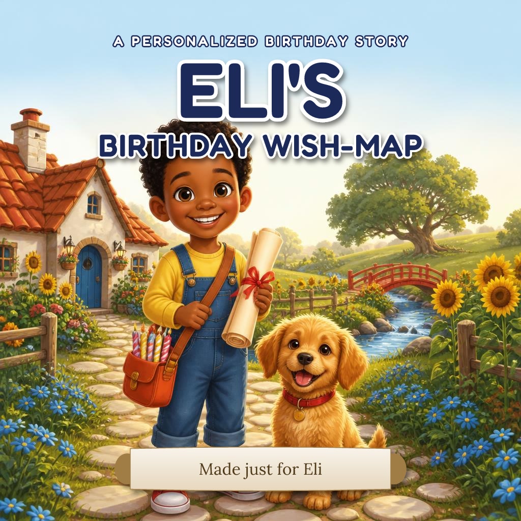 The cover of "Eli's Birthday Wish-Map"