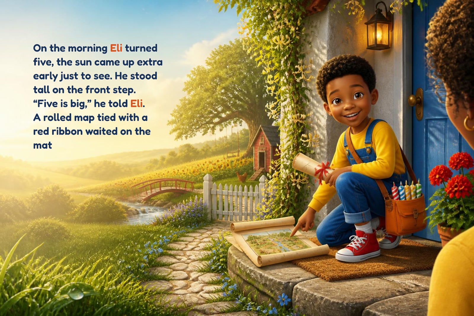 Page 1 of "Eli's Birthday Wish-Map"