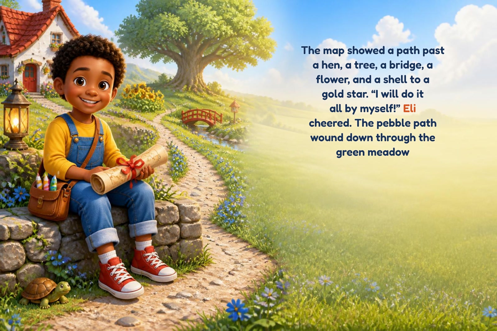 Page 2 of "Eli's Birthday Wish-Map"