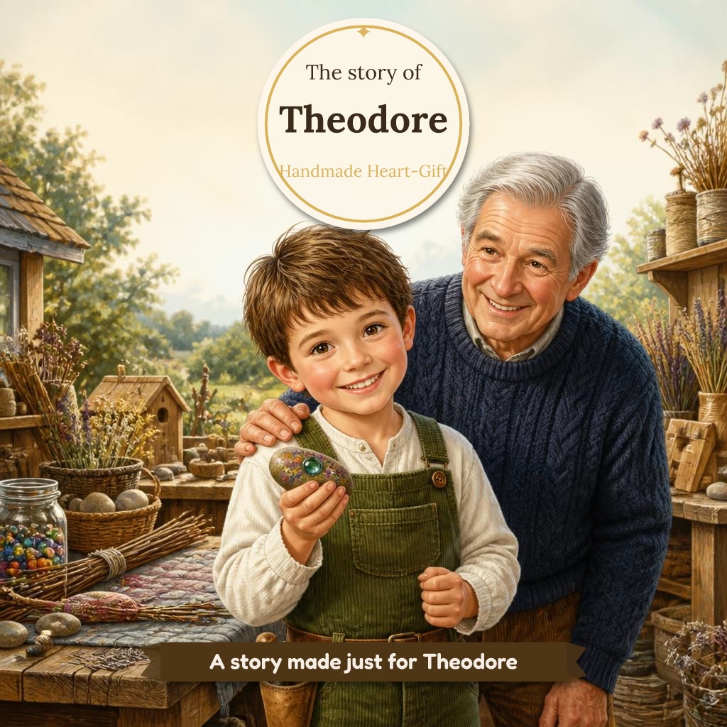 The cover of "Theodore and the Handmade Heart-Gift"
