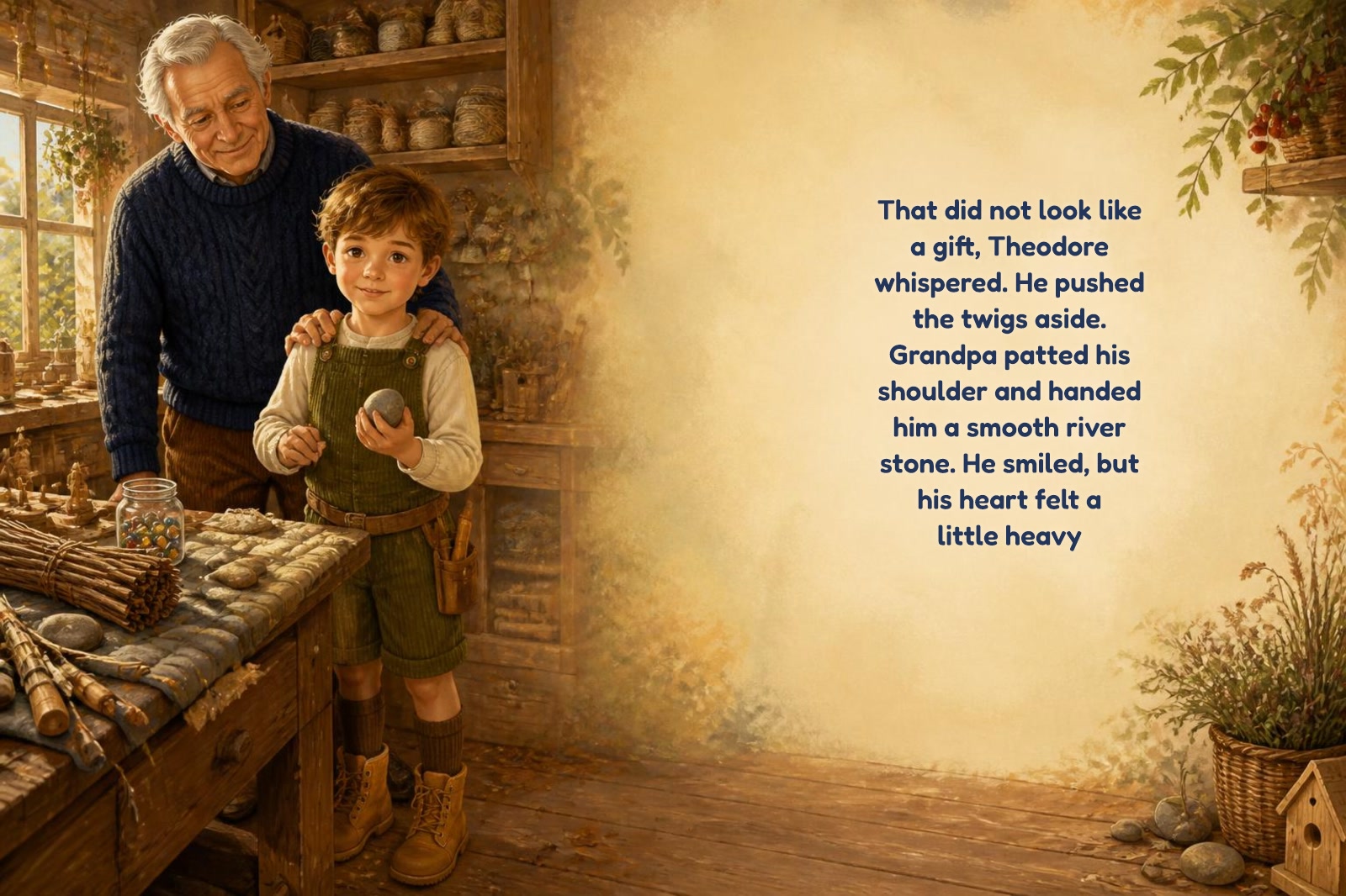 Page 3 of "Theodore and the Handmade Heart-Gift"