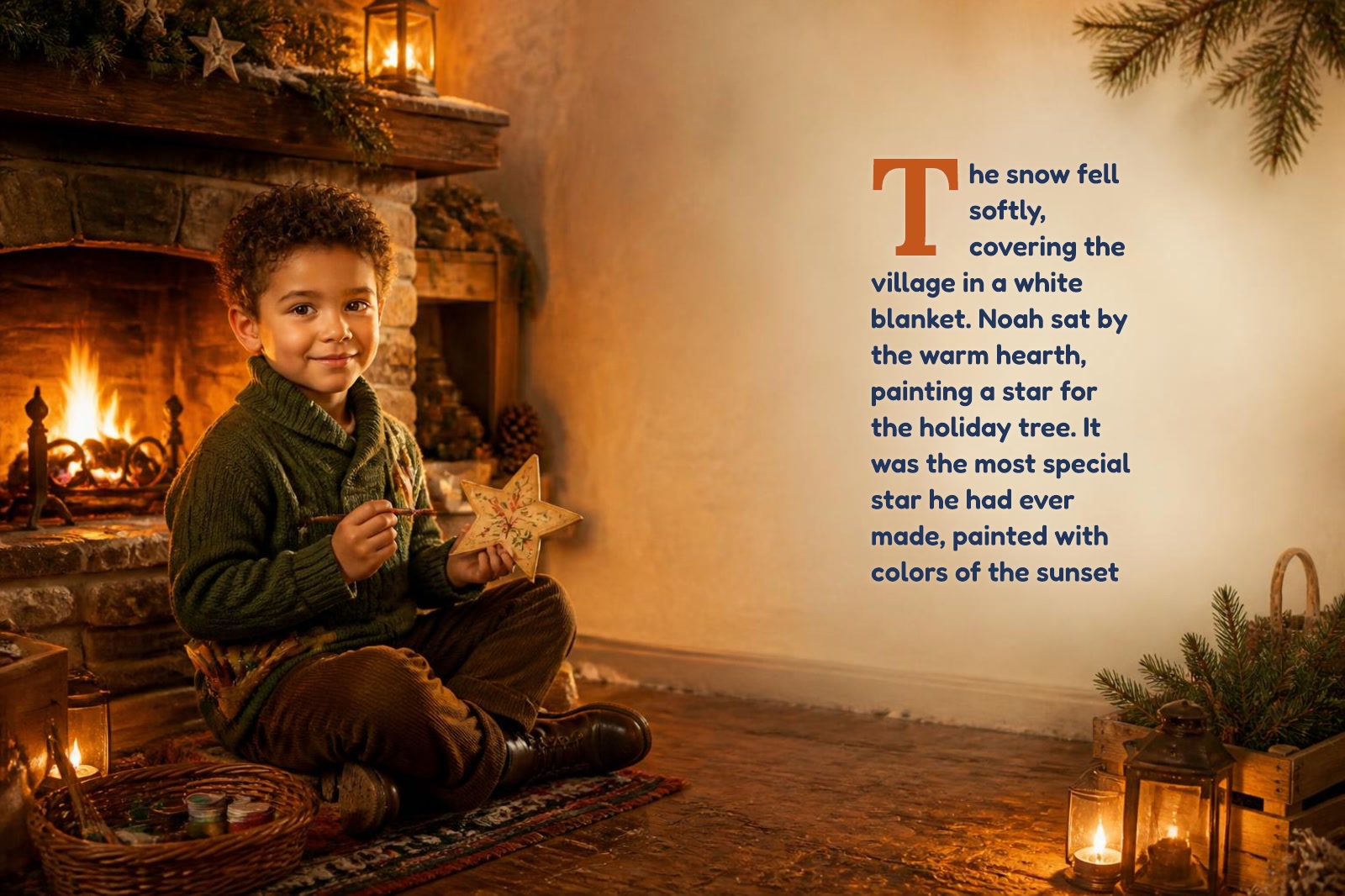 Page 1 of "Noah and the Gift of the Hand-Painted Star"