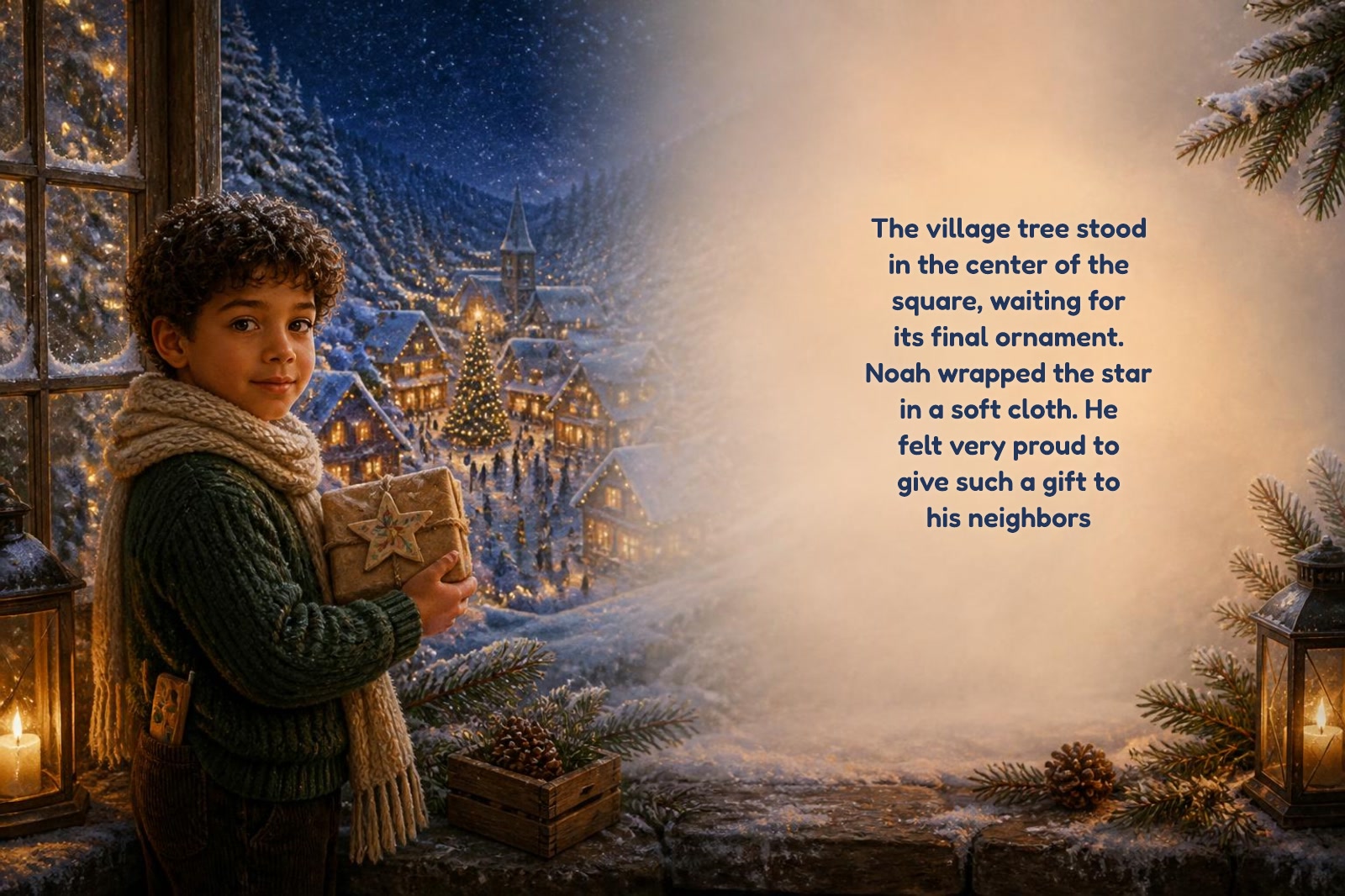 Page 2 of "Noah and the Gift of the Hand-Painted Star"
