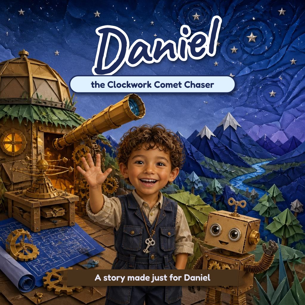 The cover of "Daniel and the Clockwork Comet Chaser"