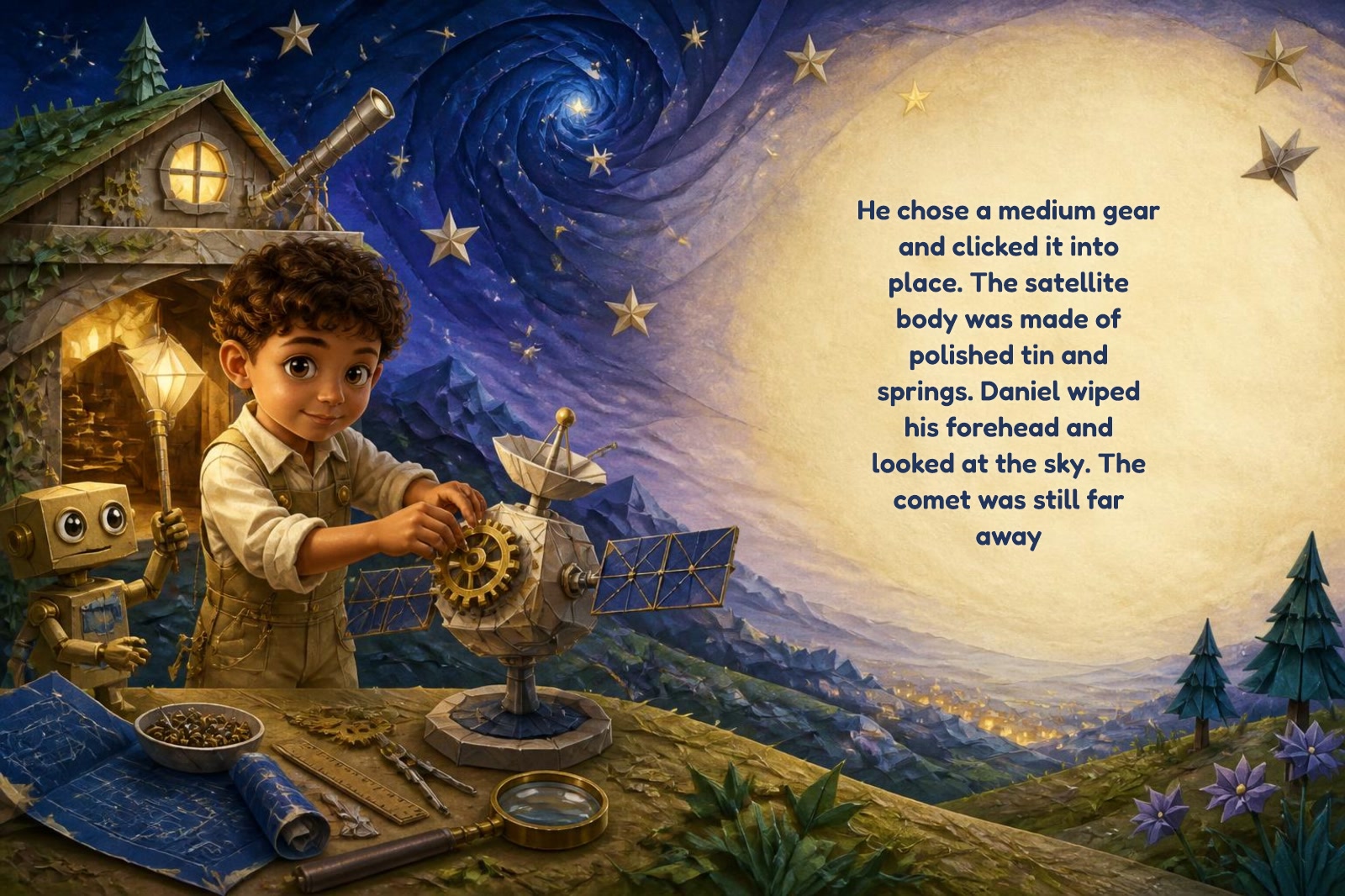 Page 3 of "Daniel and the Clockwork Comet Chaser"
