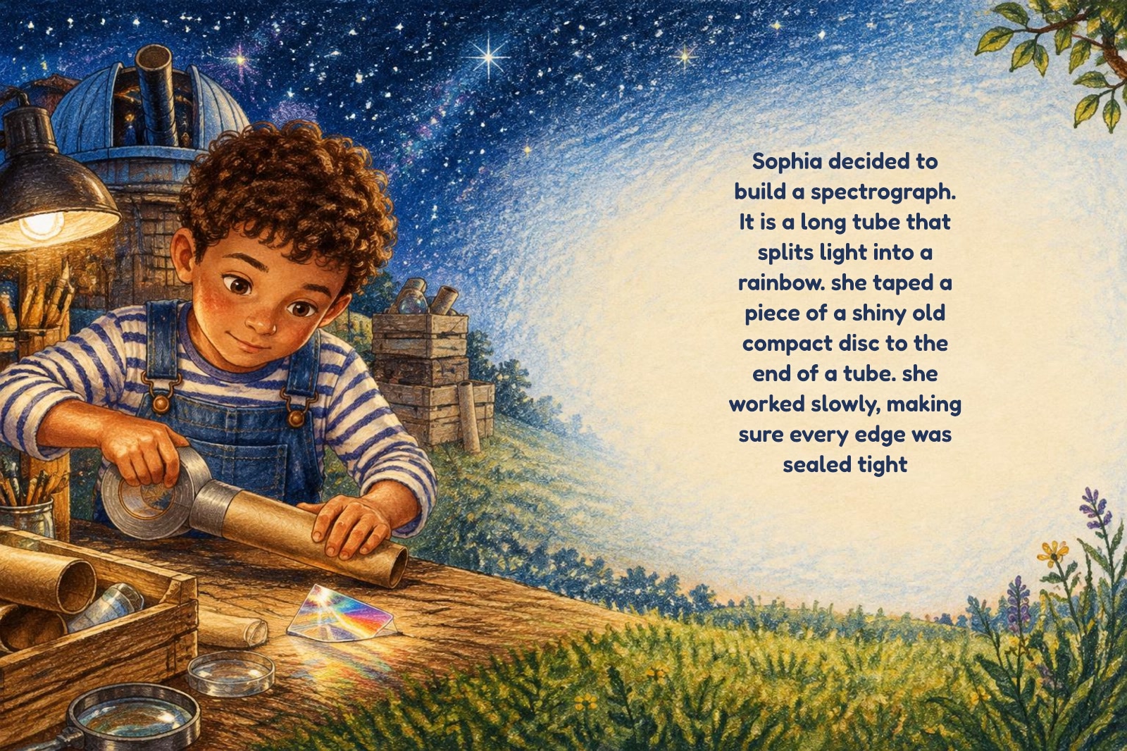 Seite 2 von „Clara und der Sternen-Regenbogen“