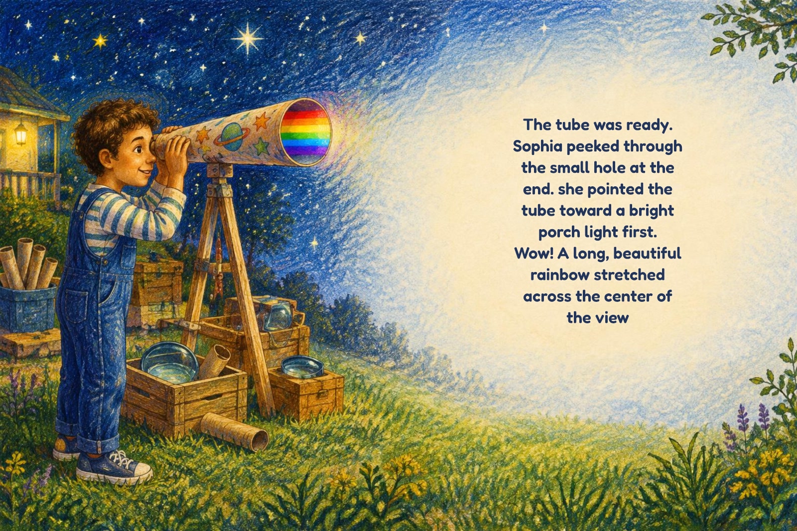 Seite 3 von „Clara und der Sternen-Regenbogen“