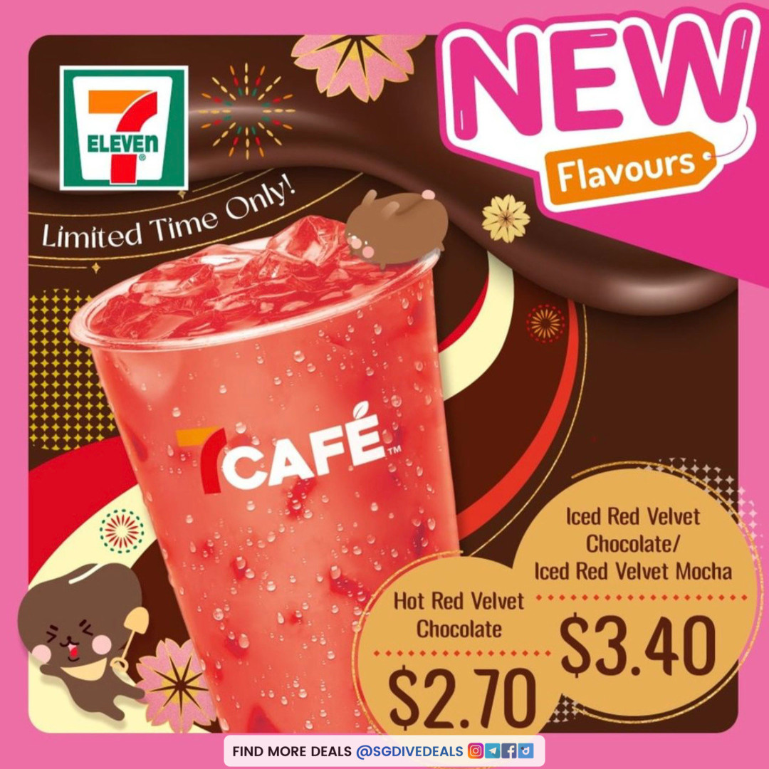 7-Eleven,7Café’s newest flavour — Red Velvet