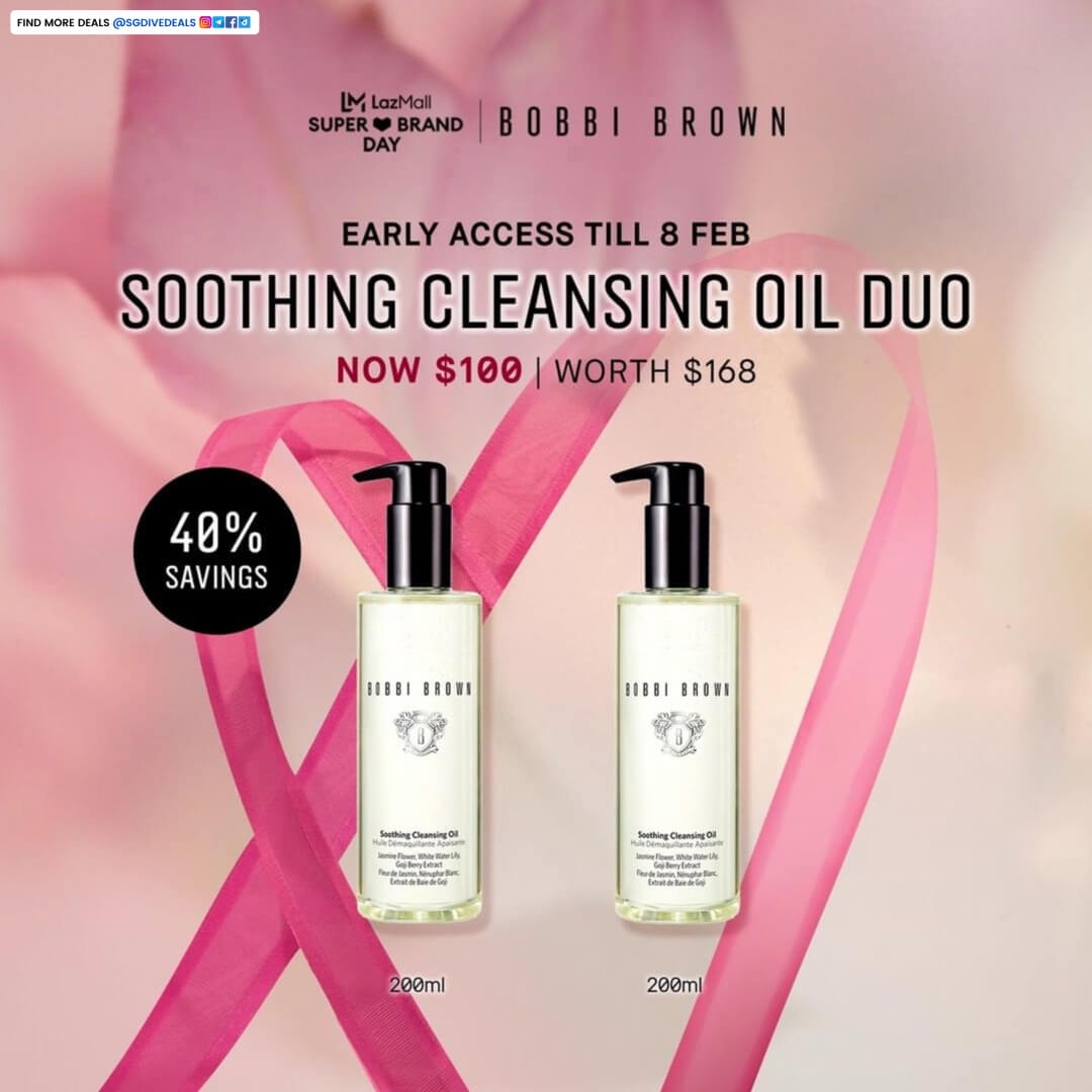 Bobbi Brown,Lazada Brand Sale Soothing Cleansing Save 40%