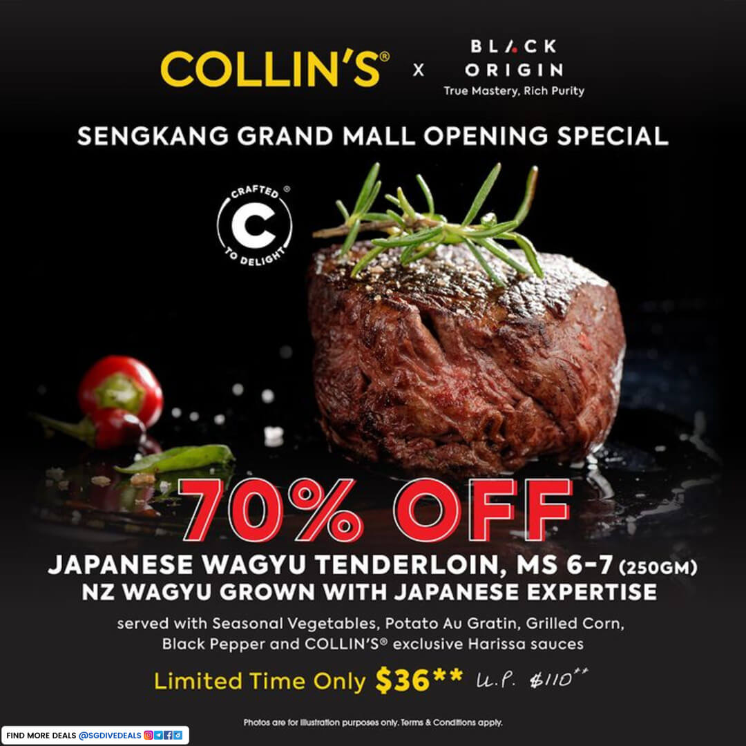 COLLIN'S®,70% off Japanese Wagyu Tenderloin