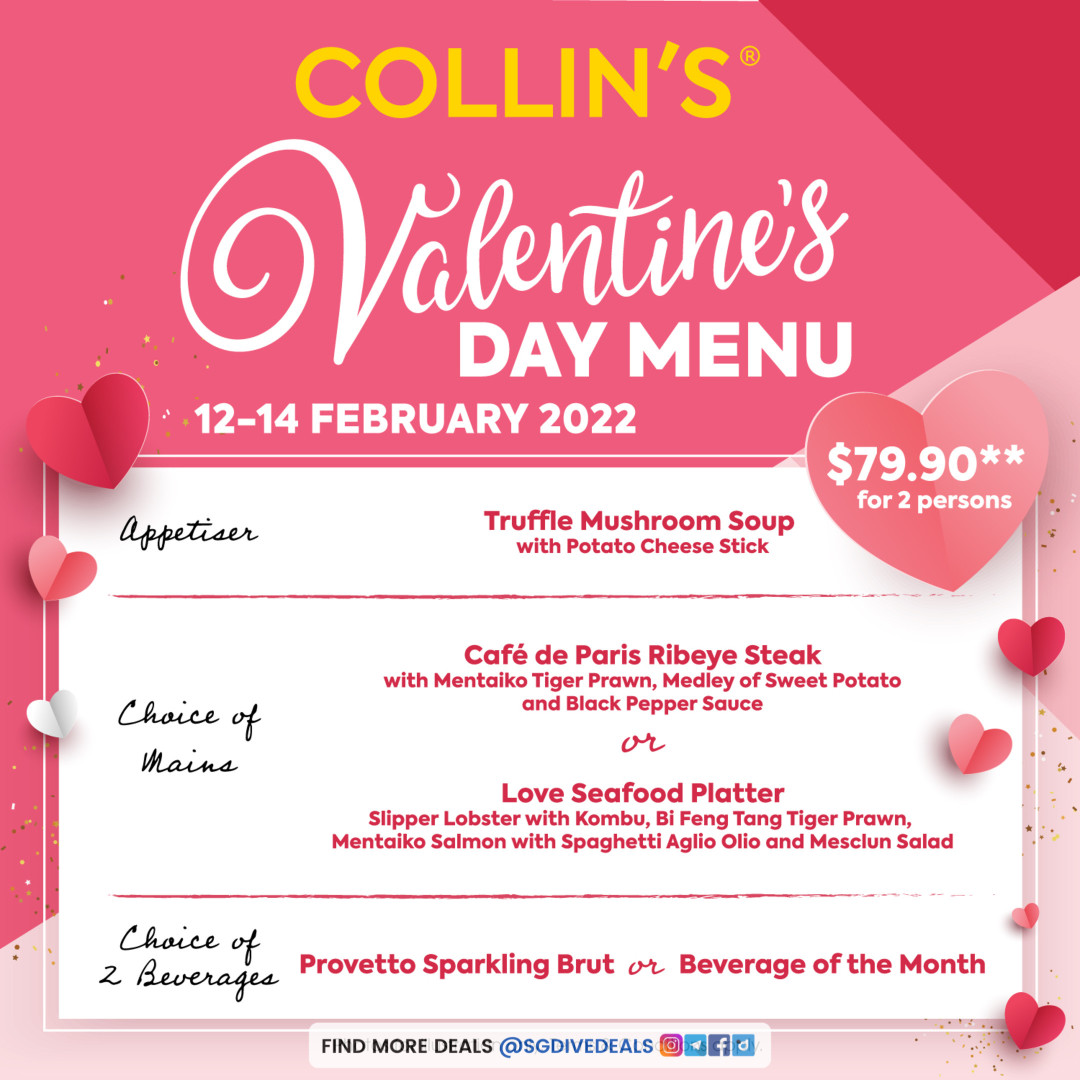 COLLIN'S®,Valentine's Day Menu