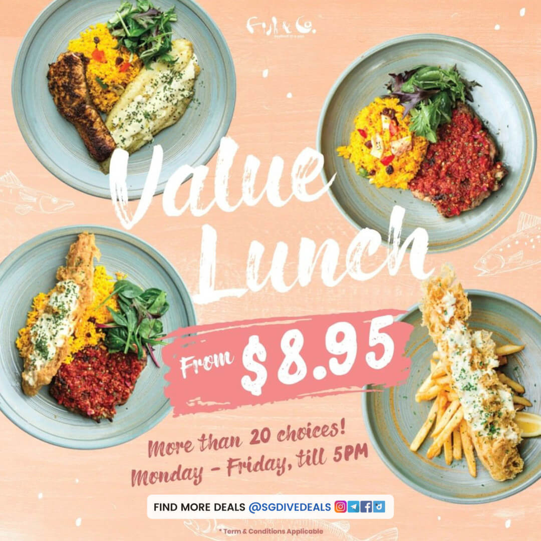 Fish & Co,$8.95 Value Lunch Meal