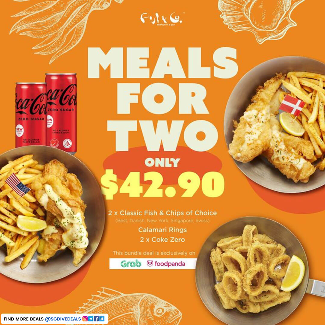 Fish & Co,Get Meals For 2 Bundles at $42.90